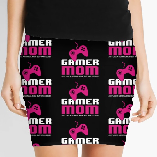 Gamer Mom Video Games Gaming Lover Mother Player Women's Mini Skirts