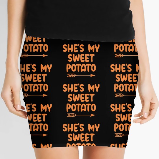 My Sweet Potato Couple Women Women's Mini Skirts