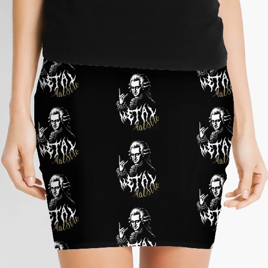 Mozart Rocks: Classical Meets Metal Women's Mini Skirts