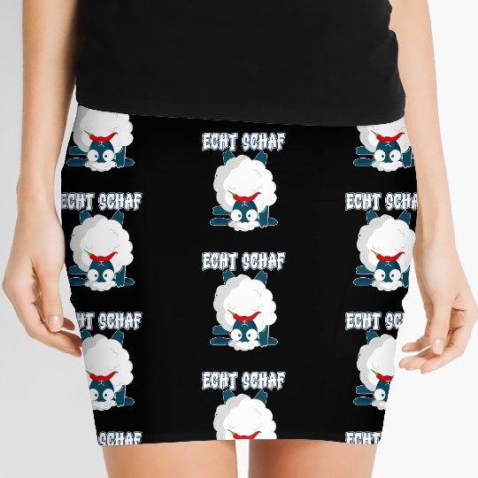 Sheep North German Lamb Shepherd Women's Mini Skirts