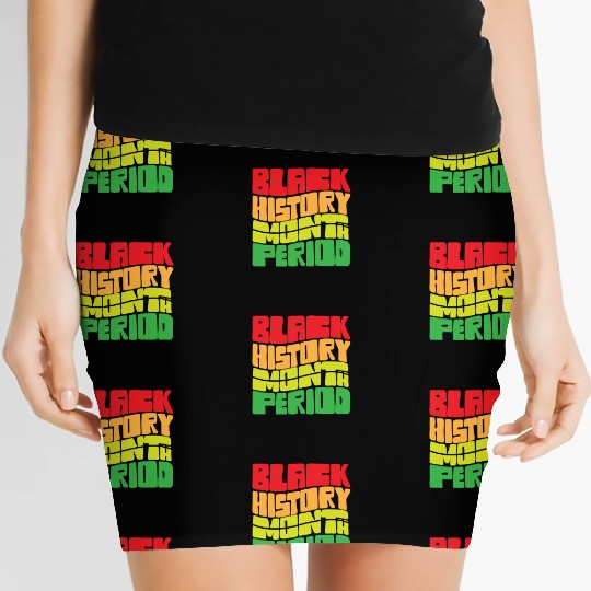 Black History Month Period African American Pride Women's Mini Skirts