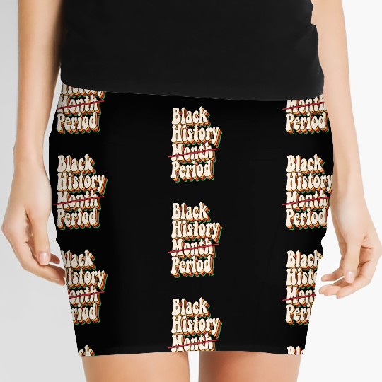 Black History Month Period African American Pride Women's Mini Skirts