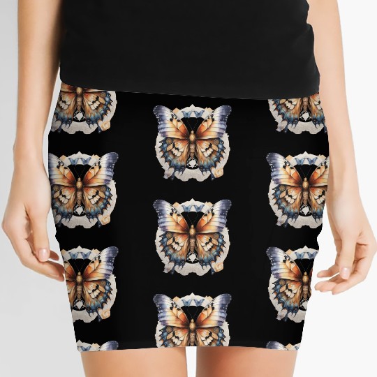 Fantastic beast half butterfly half eagle Women's Mini Skirts