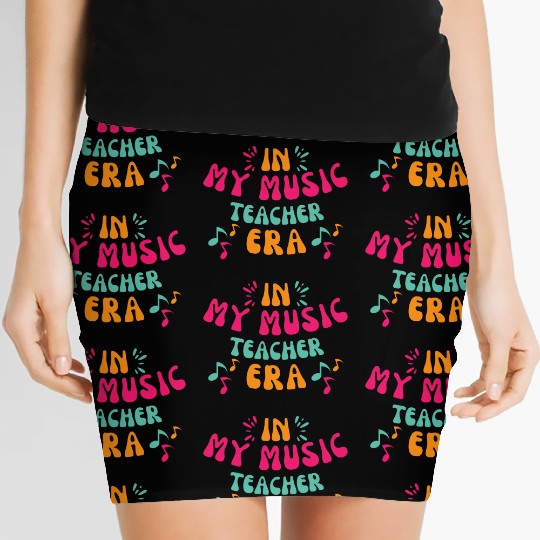 In My Music Teacher Era - Music Teacher Lover Women's Mini Skirts