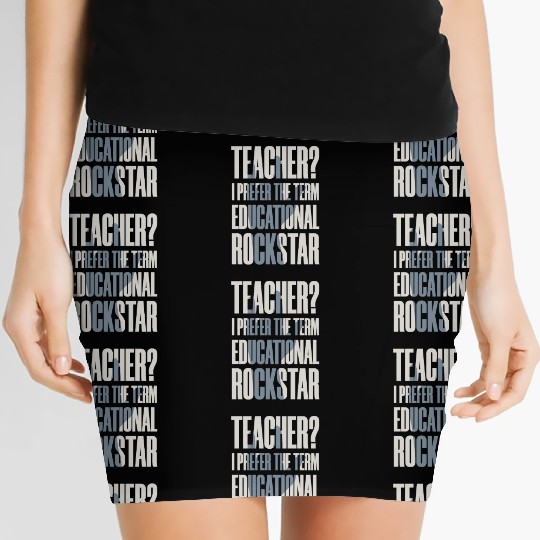 Funny Music Teacher - Educational Rockstar Women's Mini Skirts