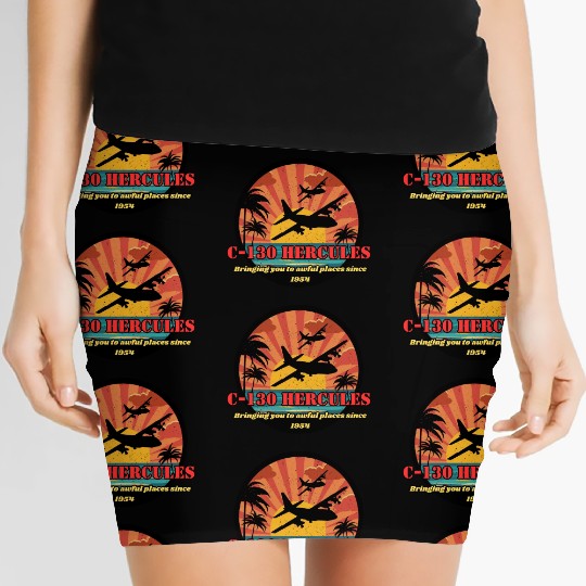 Bringing you to awful places - C-130 Hercules Women's Mini Skirts