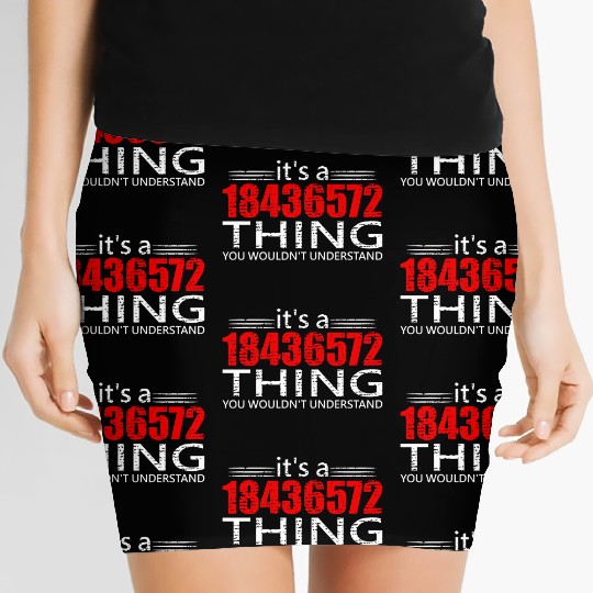 It's A 18436572 Thing Funny V8 Engine Car Guy Women's Mini Skirts