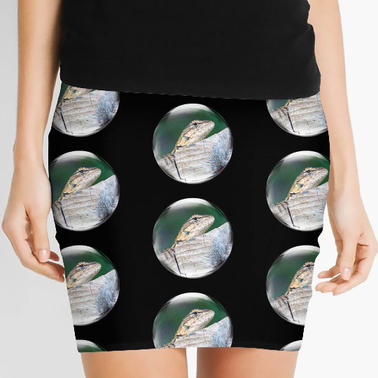 Life in a Bubble Collection - Leaping Lizards! Women's Mini Skirts