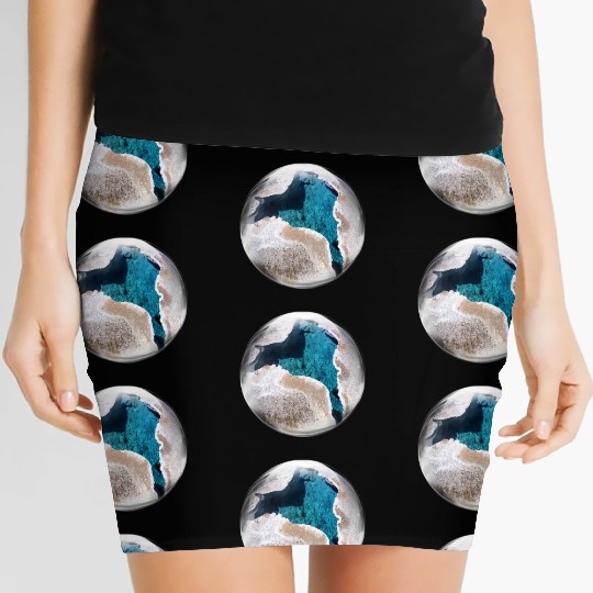 Life in a Bubble Collection-YStone Geyser 103 Women's Mini Skirts