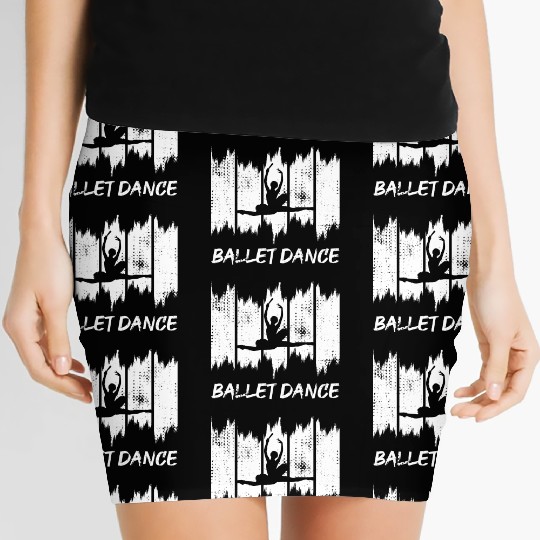 Funny Ballet Dancer Women's Mini Skirts