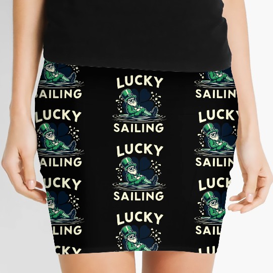 Lucky Sailing Funny St Patrick's Clover Cruises Women's Mini Skirts