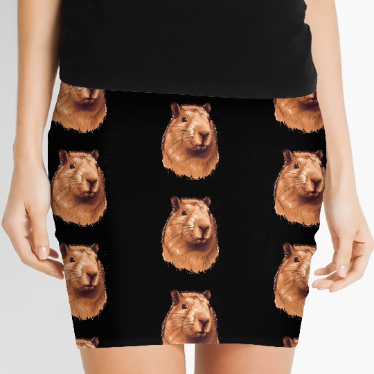 Capybara In Nature Women's Mini Skirts