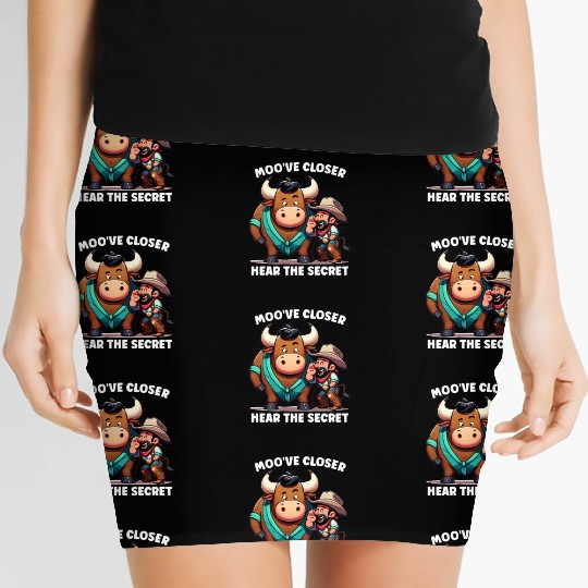Rodeo Bull Riding Livestock Show Farmer Cattle Women's Mini Skirts