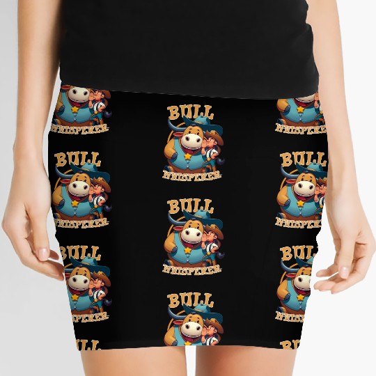 Rodeo Bull Riding Livestock Show Farmer Cattle Women's Mini Skirts