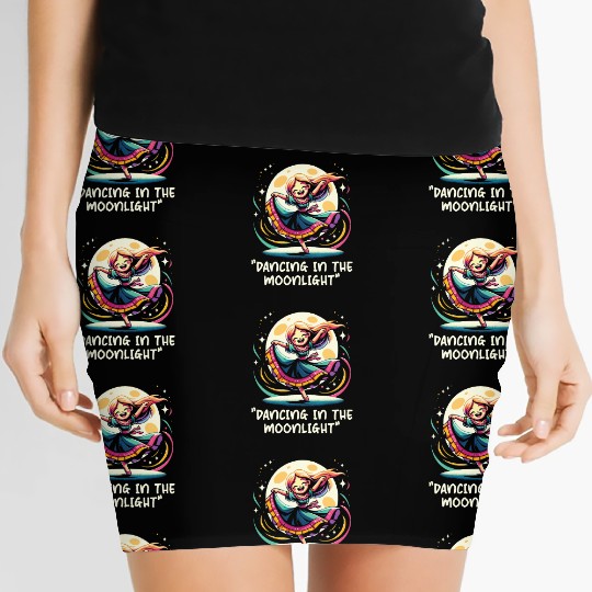 Song Lyrics Music Lover Songwriter Music Festival Women's Mini Skirts