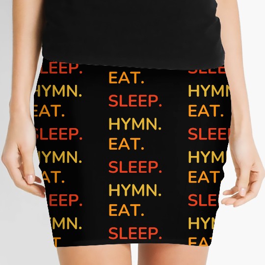 EAT SLEEP HYMN Women's Mini Skirts