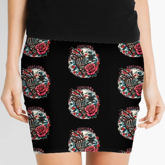 Skeleton's Sakura Women's Mini Skirts