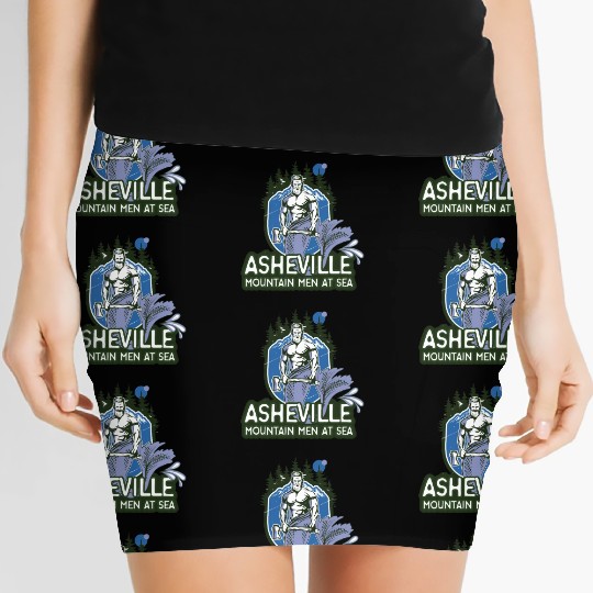 Asheville mountain men at sea Women's Mini Skirts