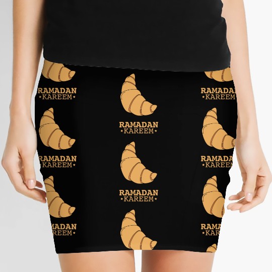 The crescent croissant is a sweet combination Women's Mini Skirts