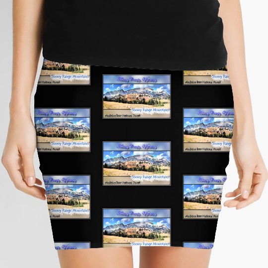I've Been Framed! Snowy Range Scenic Byway Wyoming Women's Mini Skirts