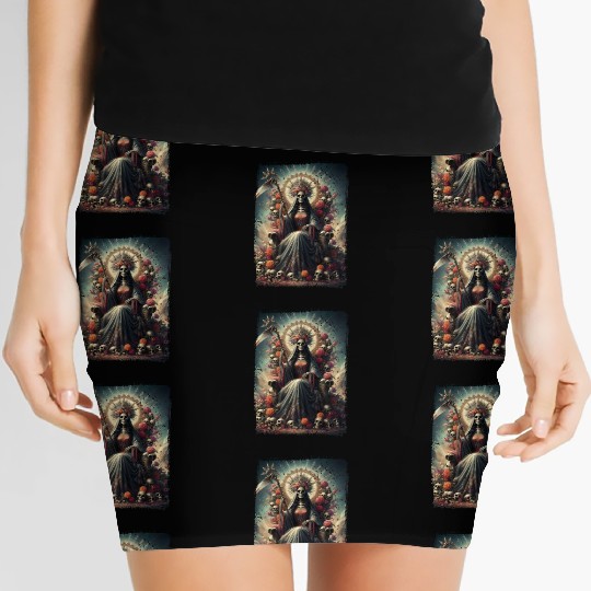 La Santa Muerte Saint Death Women's Mini Skirts
