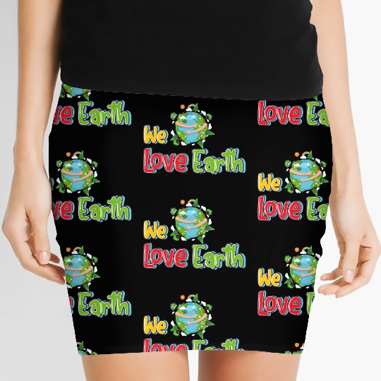 We love earth Women's Mini Skirts