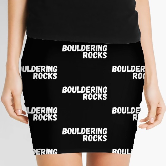 bouldering rocks Women's Mini Skirts