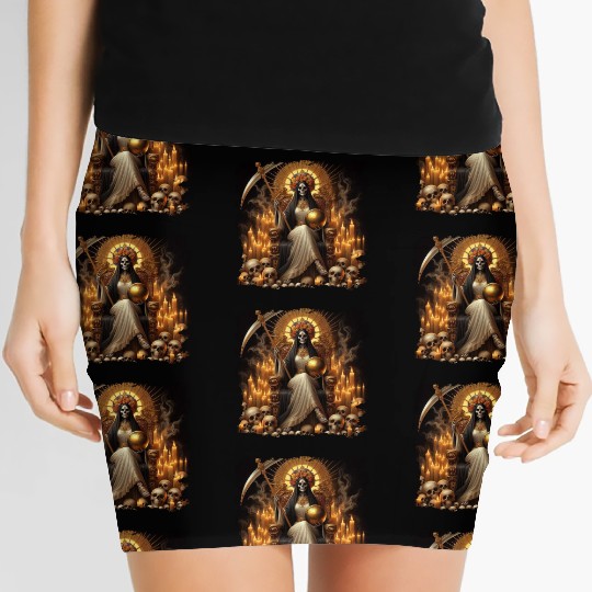 La Santa Muerte Saint Death Women's Mini Skirts