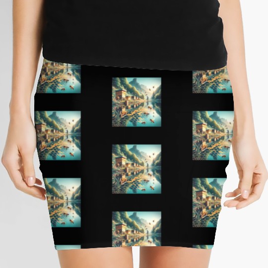 Honey Harvest Reflections Sweet Nectar Women's Mini Skirts