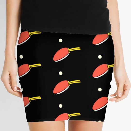 Ping Pong - Paddle & Ball Women's Mini Skirts