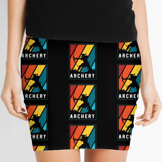 Archery Target Arrow Women's Mini Skirts