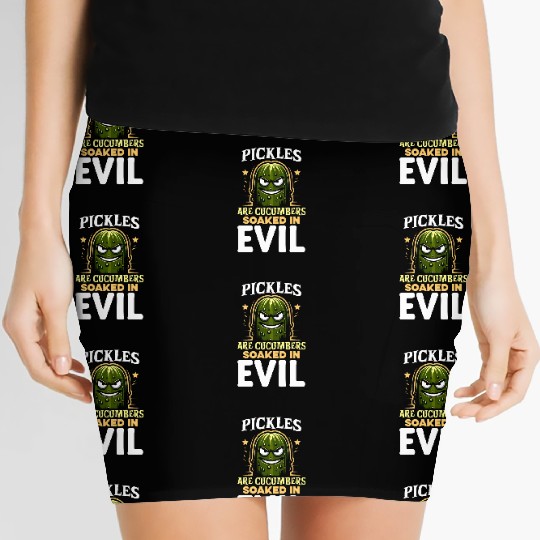 Pickle Lover Funny Pickle Dill pickle Pickled Women's Mini Skirts