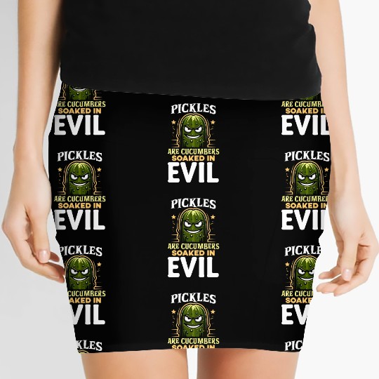 Pickle Lover Funny Pickle Dill pickle Pickled Women's Mini Skirts