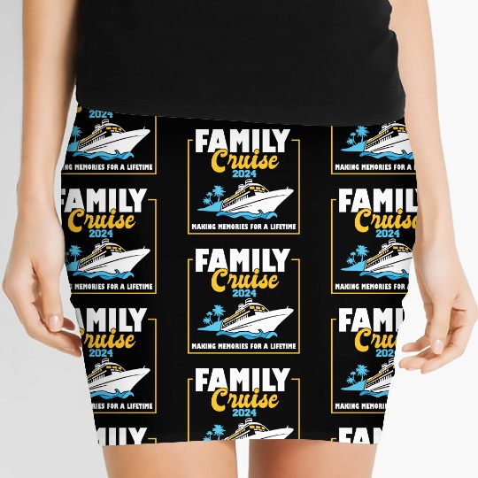 Family Cruise 2024 Voyage Cruising Tour Matching Women's Mini Skirts