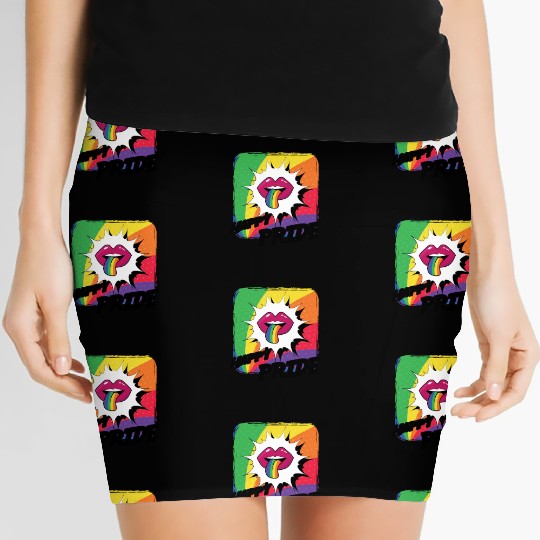 Rainbow Connection Embrace ,Happy Pride Women's Mini Skirts