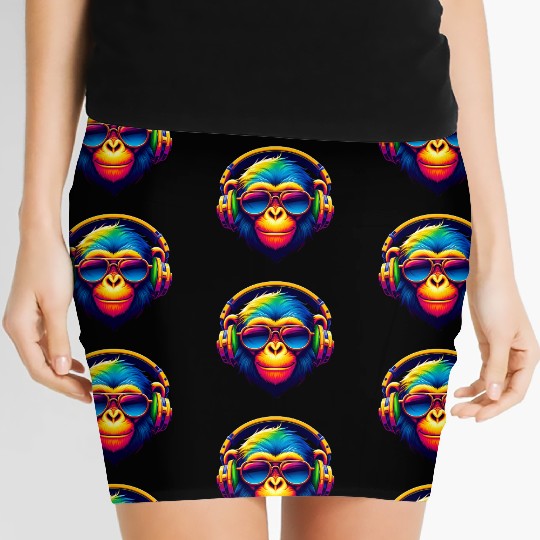 DJ Groove Monkey Women's Mini Skirts