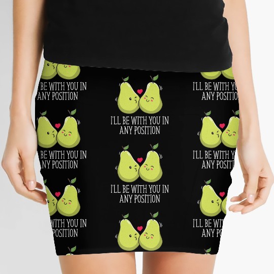 Ill Be With You in Any Position Wedding Honeymoon Women's Mini Skirts