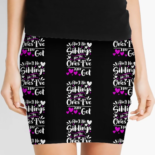 Family Sister Sweet Heart Women's Mini Skirts