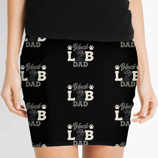 Black Labrador BLACK LAB DAD Labrador Owner Women's Mini Skirts
