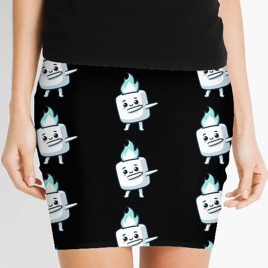 Sweet Marshmallow Sugar Comic Women's Mini Skirts