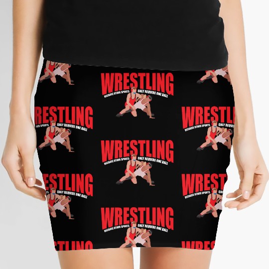 Funny Wrestling Team Athlete Pro Youth Wrestler Women's Mini Skirts