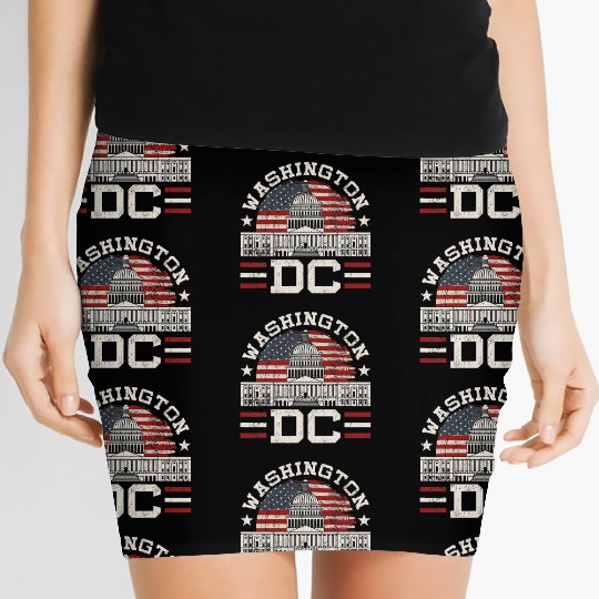 Love Washington DC USA Gift Design Idea Women's Mini Skirts