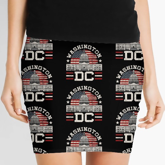 Love Washington DC USA Gift Design Idea Women's Mini Skirts