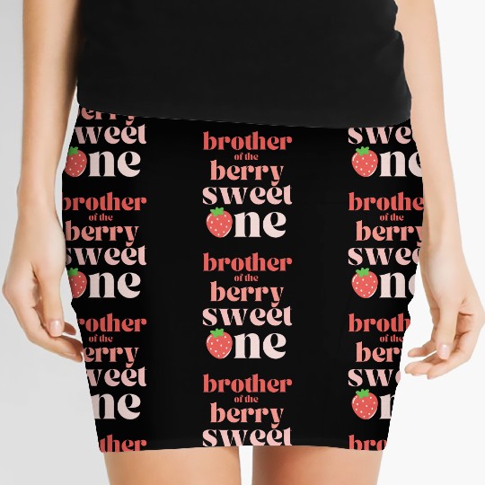 Brother of the Berry Sweet One Strawberry Women's Mini Skirts