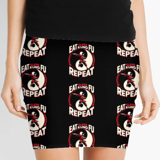 Kung Fu Chinese Kung Fu Asian Kung Fu Self defense Women's Mini Skirts