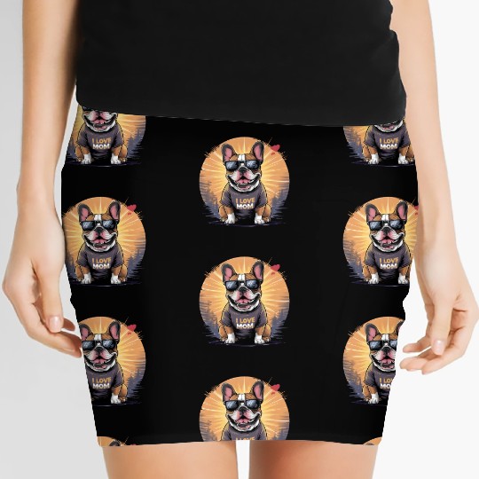 French Bulldog - Mother's day gift Women's Mini Skirts