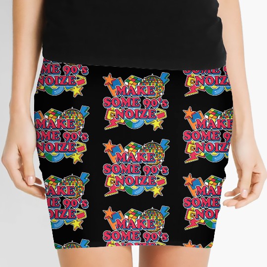90s Cool 1990 Chill Retro Vintage Music Women's Mini Skirts