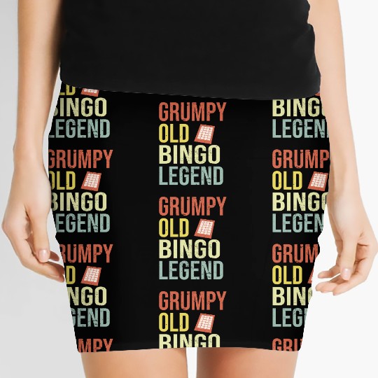Grumpy old Bingo Legend Bingo Player Women's Mini Skirts