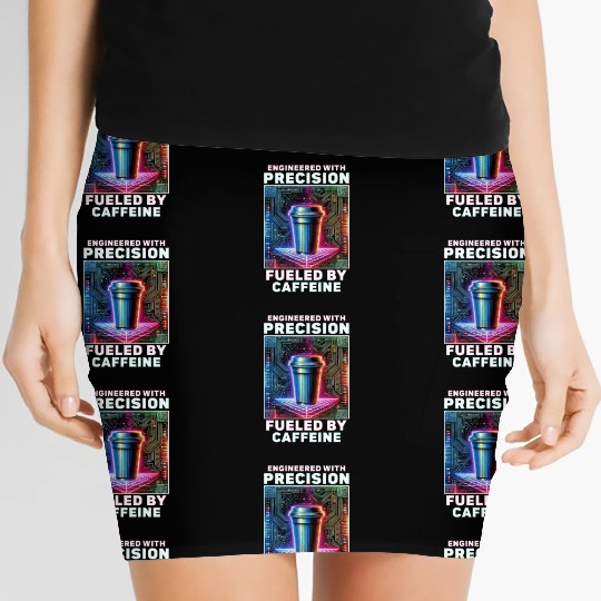 Robotics Engineer Fueled By Caffeine Women's Mini Skirts