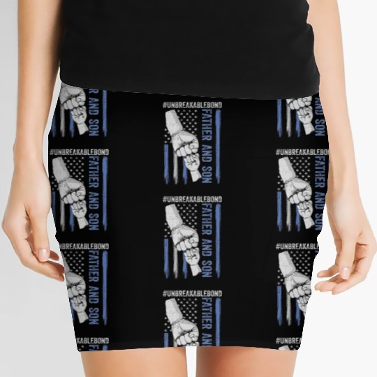 Father and Son Unbreakable Bond Father's Day Women's Mini Skirts